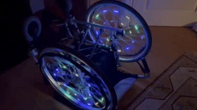 Ngàm giữ đèn nan hoa xe lăn (Wheelchair Spoke Light Holders)