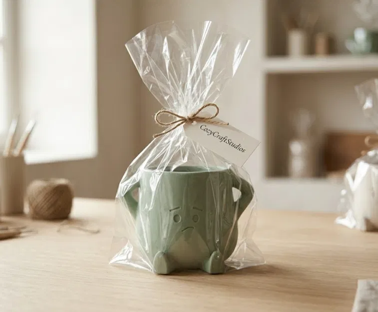 Chậu Cây “Pouty” Mặt Cau Có – Decor Bàn Làm Việc Dễ Thương - Image 2