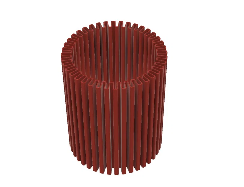 Ống Cắm Bút 3D Kiểu Tản Nhiệt Hiện Đại - Image 1