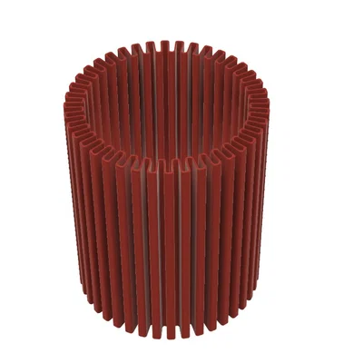 Ống Cắm Bút 3D Kiểu Tản Nhiệt Hiện Đại