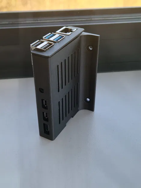 Vỏ ốp Raspberry Pi 4 có cánh gắn ốc M3 - Image 1