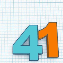 Số 41 - Mô hình 3D trang trí độc đáo