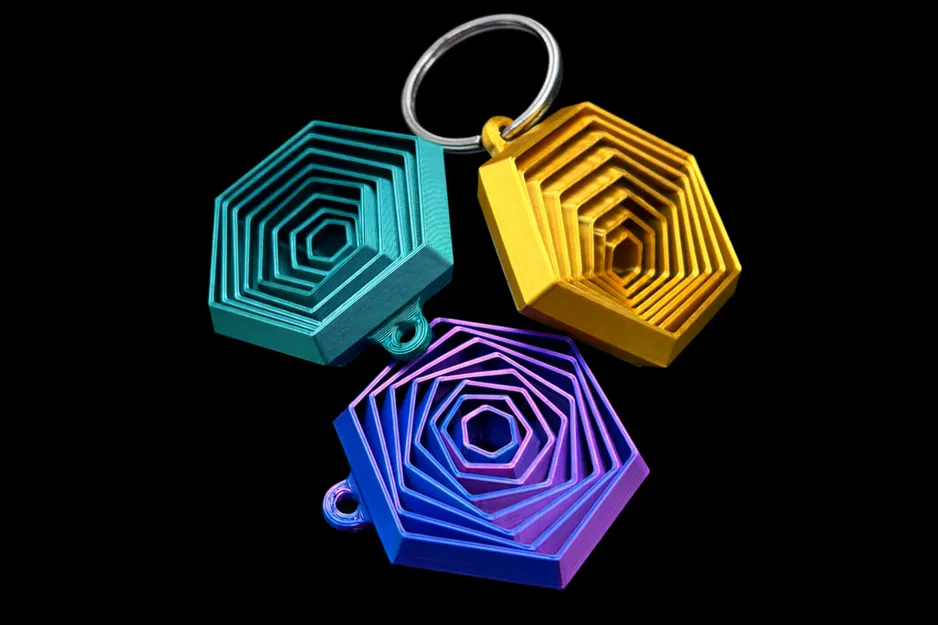 Đồ Chơi Lục Giác Fidget Quay Tay 3D Dễ In - Image 2