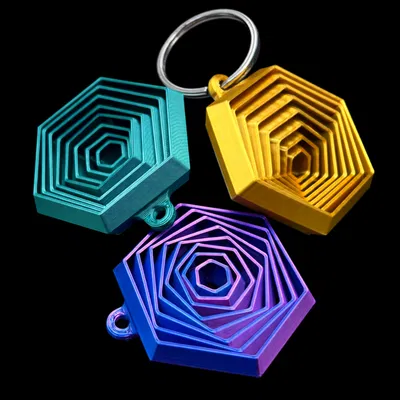 Đồ Chơi Lục Giác Fidget Quay Tay 3D Dễ In