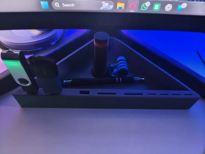 V - Khay lưu trữ dưới màn hình cho chân đế chữ V (USB & SD Holder) - Image 2