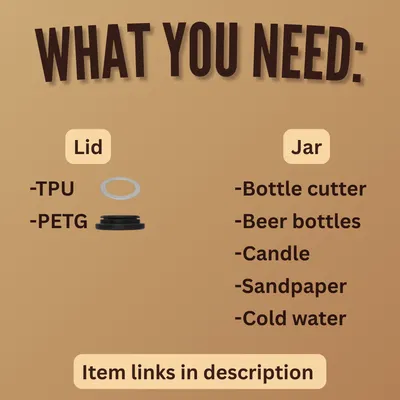 Hũ Beer Bottle Jars (Tái chế từ chai bia)