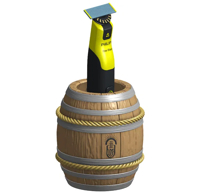 Thùng gỗ cũ kiểu rèn (Forged old wooden barrel) - Image 2