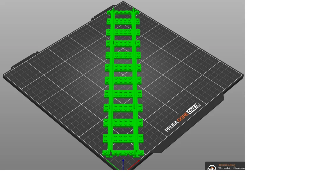 Lego_Track_Straight – Đường ray tàu Lego thẳng XL 35cm - Image 1