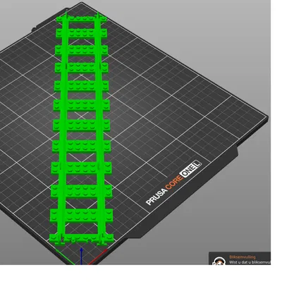 Lego_Track_Straight – Đường ray tàu Lego thẳng XL 35cm