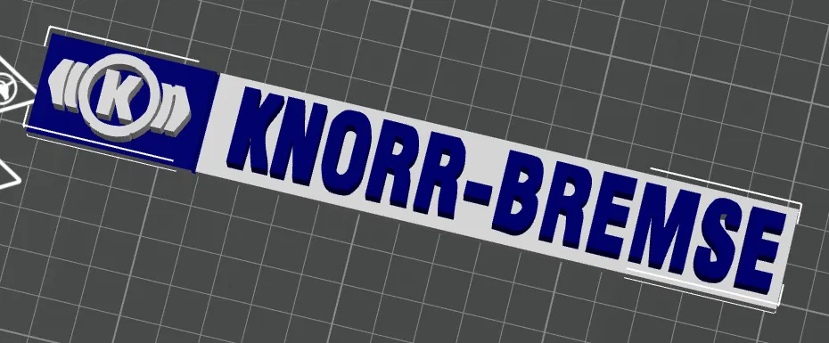 Biểu Tượng Knorr-Bremse 3D Trang Trí Văn Phòng - Image 1