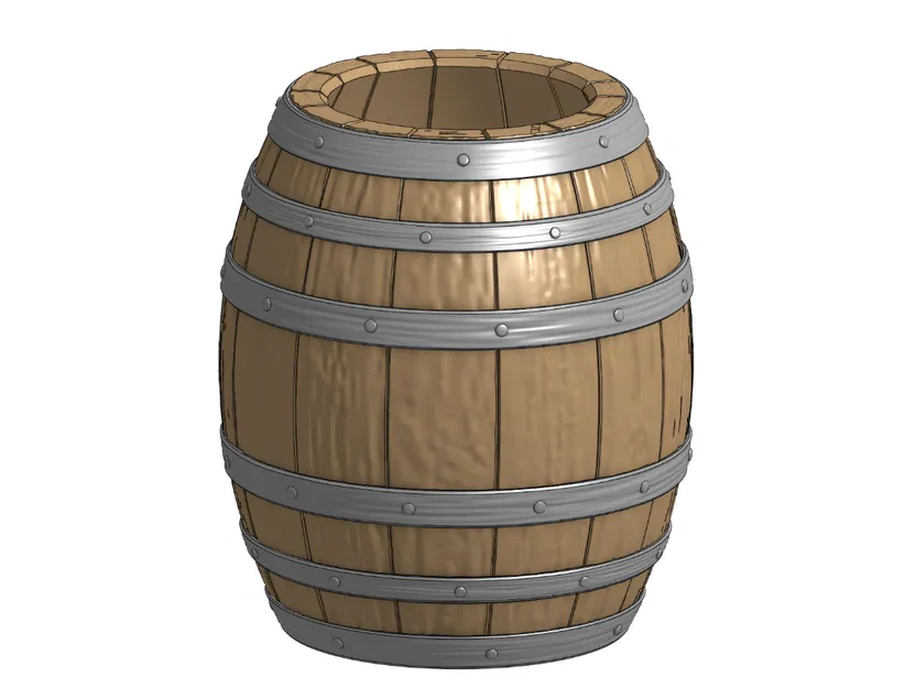 Hộp bút hình thùng gỗ 3D - Đẹp độc lạ, trang trí bàn làm việc - Image 5