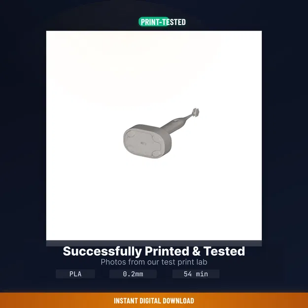 Đế sạc bàn chải điện Oral-B/Sonicare (STL in 3D) - có chỗ để đầu - Image 8