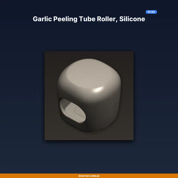 Ống Lăn Bóc Tỏi (Tube Roller) – Thiết Kế Thay Thế Silicone – STL In 3D - Image 1