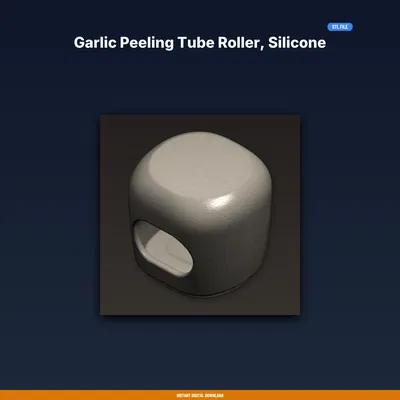 Ống Lăn Bóc Tỏi (Tube Roller) – Thiết Kế Thay Thế Silicone – STL In 3D