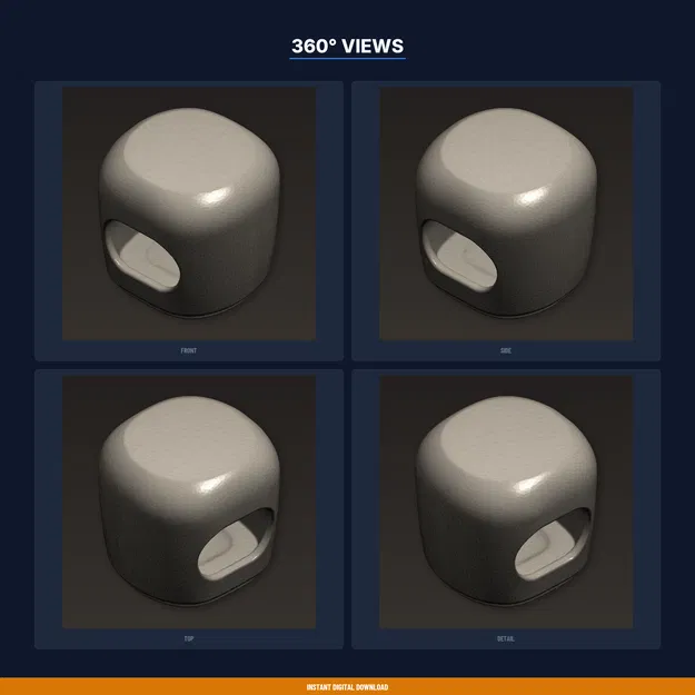 Ống Lăn Bóc Tỏi (Tube Roller) – Thiết Kế Thay Thế Silicone – STL In 3D - Image 3