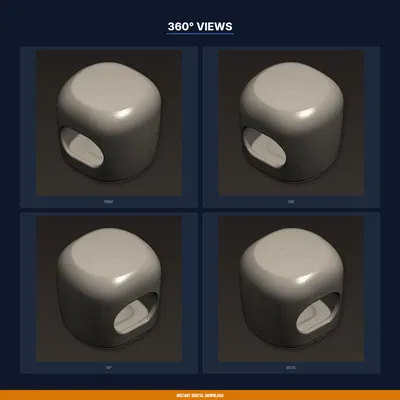 Ống Lăn Bóc Tỏi (Tube Roller) – Thiết Kế Thay Thế Silicone – STL In 3D