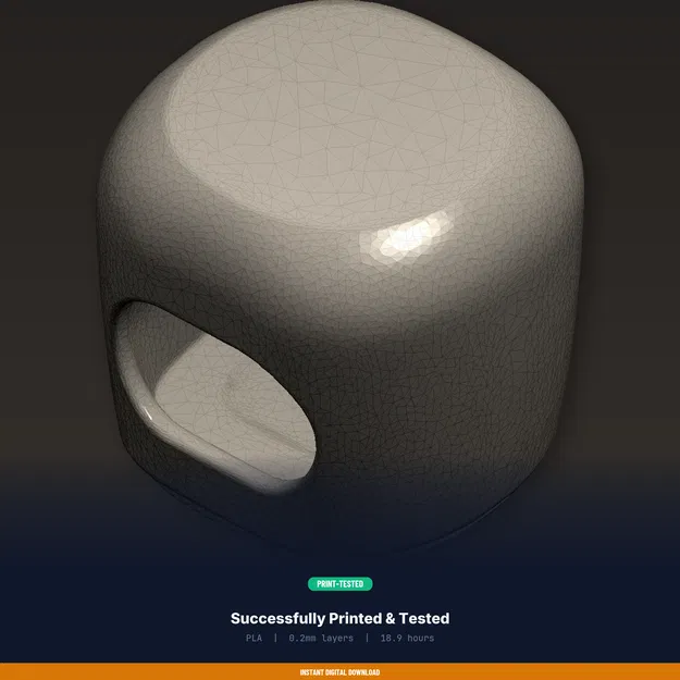 Ống Lăn Bóc Tỏi (Tube Roller) – Thiết Kế Thay Thế Silicone – STL In 3D - Image 8