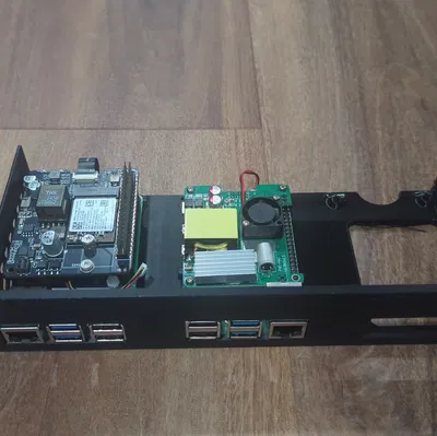 Module 1U gắn 3 RPI cho rack Mini/Half/10"