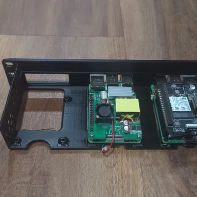 Module 1U gắn 3 RPI cho rack Mini/Half/10"