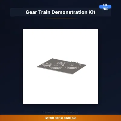 Bộ Demo Truyền Bánh Răng Print in Place 4 Spur Meshing - File STL In 3D