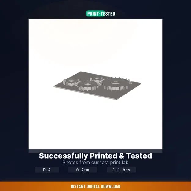 Bộ Demo Truyền Bánh Răng Print in Place 4 Spur Meshing - File STL In 3D - Image 8