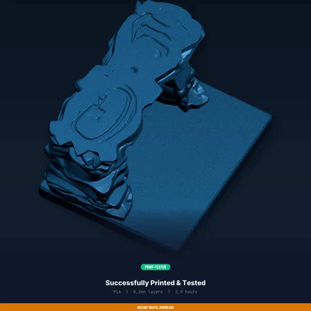 Gecko Cliff Ledge Shelter - File STL 3D in được - Image 8