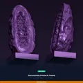 Cặp đèn chặn sách Geode Split Rock – File STL 3D in được - Thumbnail 8