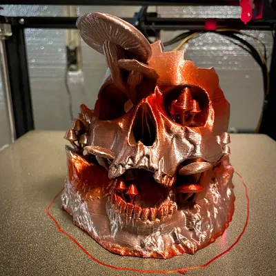 Hũ Sọ Nấm (Mushroom Skull Jar) có nắp