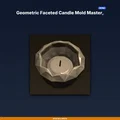 Khuôn nến faceted hình kim cương low poly – STL in 3D - Thumbnail 1