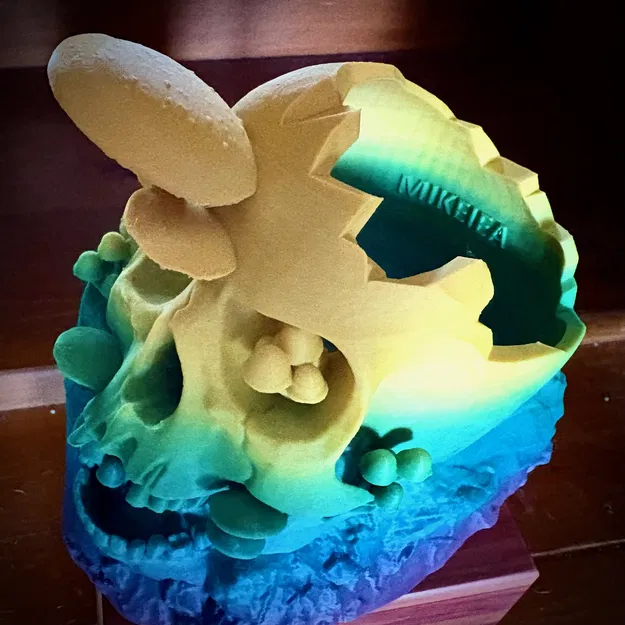 Hũ Sọ Nấm (Mushroom Skull Jar) có nắp - Image 3