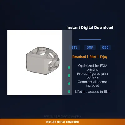 Ống Cắm Bút Lục Giác Hoạ Tiết Honeycomb Hiện Đại – File STL In 3D