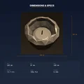 Khuôn nến faceted hình kim cương low poly – STL in 3D - Thumbnail 4