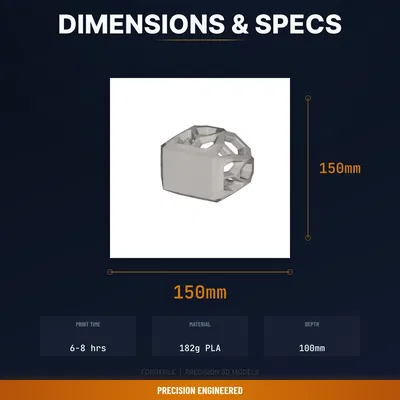 Ống Cắm Bút Lục Giác Hoạ Tiết Honeycomb Hiện Đại – File STL In 3D