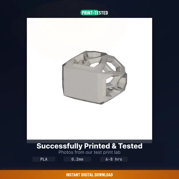 Ống Cắm Bút Lục Giác Hoạ Tiết Honeycomb Hiện Đại – File STL In 3D - Image 8