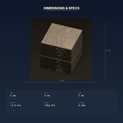 Gạch Module Sóng Hình Học (Geometric Wave Modular Tile) – File STL In 3D