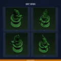 Gnome Pot Hanger - File STL in 3D - Thumbnail 3