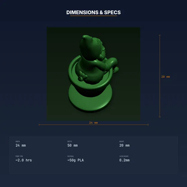 Gnome Pot Hanger - File STL in 3D - Image 4