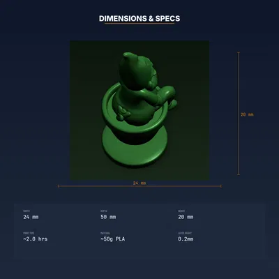 Gnome Pot Hanger - File STL in 3D