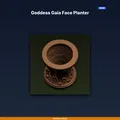 Chậu Mặt Nữ Thần Gaia (Goddess Gaia Face Planter) - File STL In 3D - Thumbnail 1