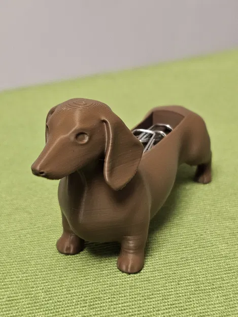 The Clip-a-Dox – Hộp đựng kẹp giấy hình chó Dachshund - Image 2