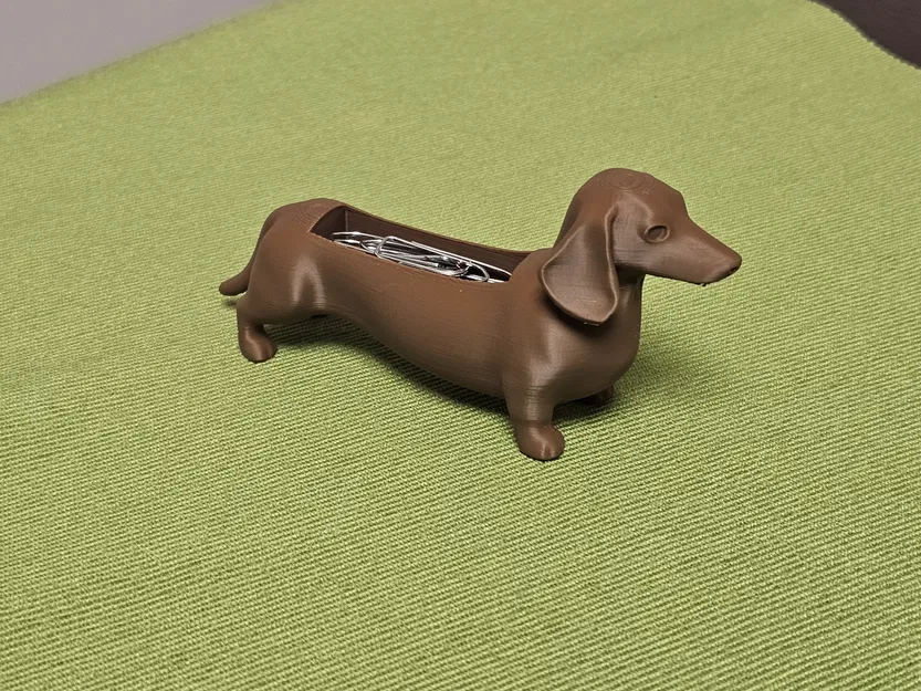 The Clip-a-Dox – Hộp đựng kẹp giấy hình chó Dachshund - Image 3