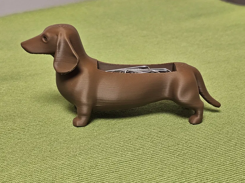 The Clip-a-Dox – Hộp đựng kẹp giấy hình chó Dachshund - Image 4