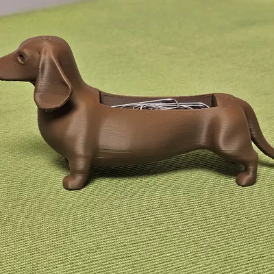 The Clip-a-Dox – Hộp đựng kẹp giấy hình chó Dachshund