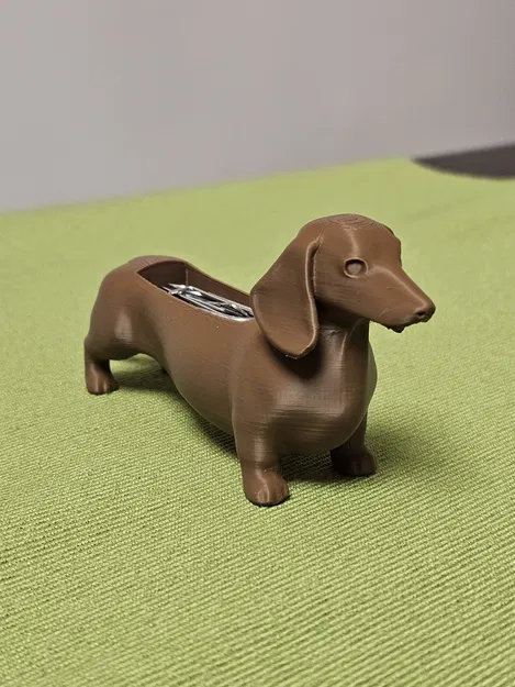 The Clip-a-Dox – Hộp đựng kẹp giấy hình chó Dachshund - Image 6