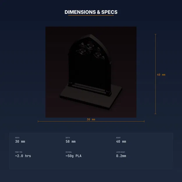 Khung Gương Vòm Gothic - File STL In 3D - Image 4