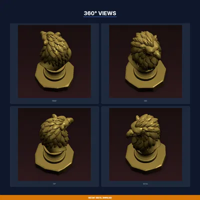 Tượng Bust Griffin trưng bày – File STL 3D Printable