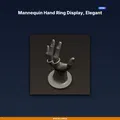 Bàn Tay Mannequin Trưng Nhẫn Dáng Thanh Lịch, Đeo Nhẫn Trên Ngón - STL 3D - Thumbnail 1