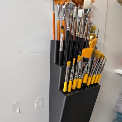 Kệ Treo Tường Giữ 27 Cọ Vẽ - Sắp Xếp Gọn Gàng