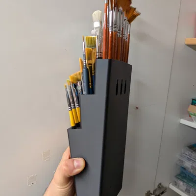 Kệ Treo Tường Giữ 27 Cọ Vẽ - Sắp Xếp Gọn Gàng