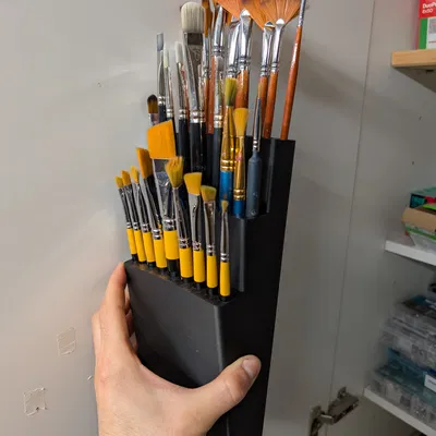 Kệ Treo Tường Giữ 27 Cọ Vẽ - Sắp Xếp Gọn Gàng